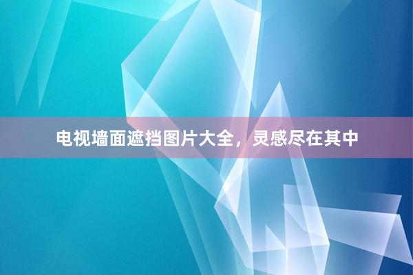 电视墙面遮挡图片大全，灵感尽在其中
